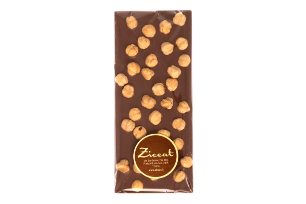 TAVOLETTA CIOCCOLATO FINISSIMO AL LATTE E NOCCIOLE INTERE 100 GR - ZICCAT