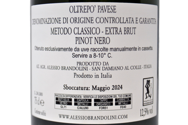 OLTREPO' PAVESE DOCG EXTRA BRUT "LUOGO D'AGOSTO" - ALESSIO BRANDOLINI