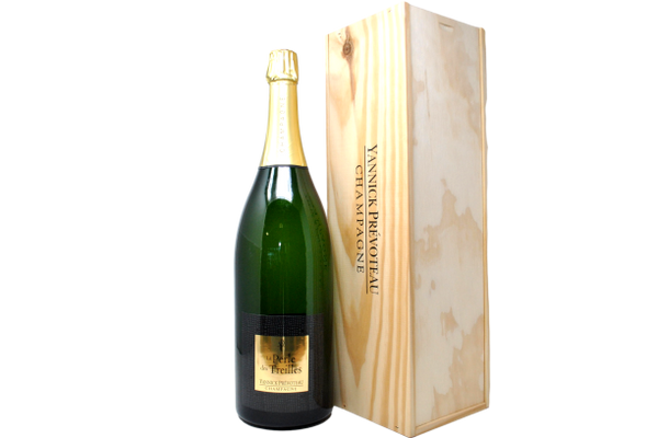 CHAMPAGNE BRUT "PERLE DE TREILLES" JEROBOAM CASSA LEGNO - YANNICK PREVOTEAU