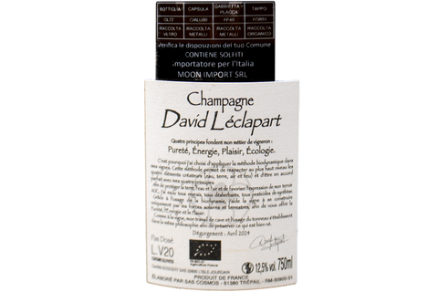 CHAMPAGNE PREMIER CRU À TREPAIL BLANC DE NOIRS PAS DOSE "L'ASTRE" L.V20 - DAVID LÉCLAPART
