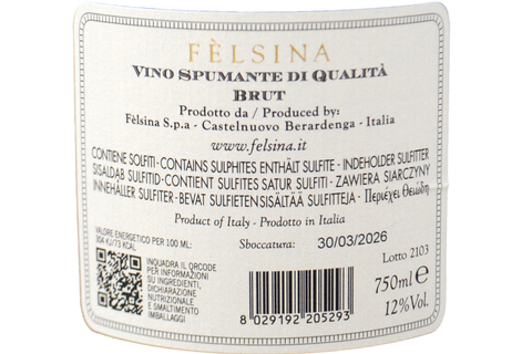 SPUMANTE METODO CLASSICO BRUT - FÈLSINA