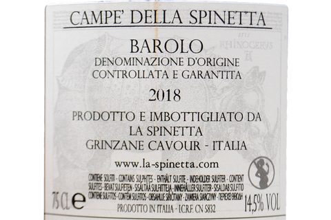 BAROLO DOCG "VURSU VINEYARD CAMPE" 2018 - LA SPINETTA RIVETS