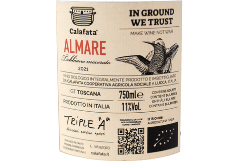 TOSCANA IGT TREBBIANO MACERATO BIO "ALMARE" 2021 - CALAFATA