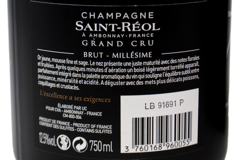 CHAMPAGNE À AMBONNAY GRAND CRU "ÉLÉGANCE" 2008 ASTUCCIATO - SAINT-RÉOL