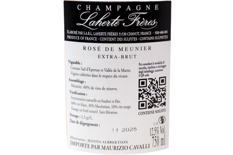 CHAMPAGNE ROSÉ DE MEUNIER EXTRA BRUT - LAHERTE FRÈRES