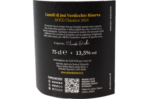 VERDICCHIO DEI CASTELLI DI JESI CLASSICO SUPERIOR DOC "COLLE BIANCO" 2020 - EDOARDO DOTTORI