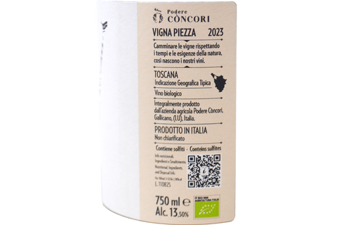 TOSCANA IGT SYRAH "VIGNAPIEZZA" 2023 - PODERE CONCORI