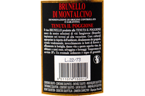 BRUNELLO DI MONTALCINO DOCG "IL POGGIONE" 2017 - TENUTA IL POGGIONE