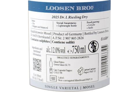 MOSEL RIESLING DRY "DR. L" 2025 - DR. LOOSEN BROS