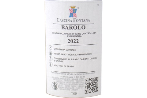 BAROLO DOCG 2022 - CASCINA FONTANA