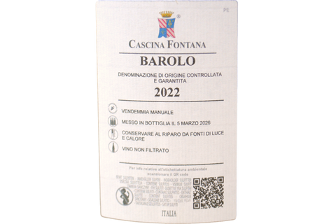 BAROLO DOCG 2022 DOPPIO MAGNUM IN CASSA LEGNO - CASCINA FONTANA