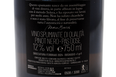 METODO CLASSICO PAS DOSÉ 60 MESI "CINQUE" - MARCO BUVOLI
