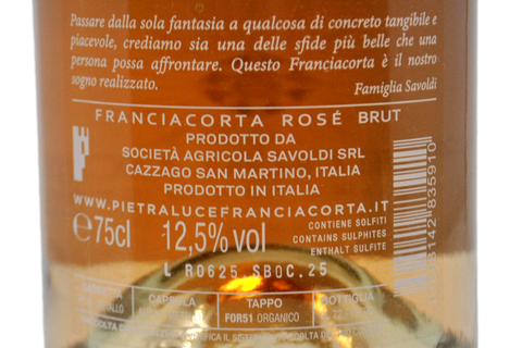 FRANCIACORTA DOCG ROSÉ DE NOIRS BRUT - PIETRALUCE