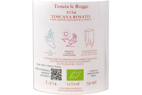 TOSCANA ROSATO IGT BIO "ROSSATO" 2024 - TENUTA LE ROGGE