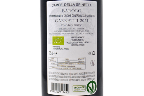 BAROLO DOCG "VIGNETO GARRETTI" 2021 - LA SPINETTA RIVETTI