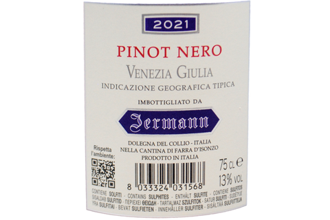 PINOT NERO VENEZIA GIULIA IGT "RED ANGEL ON THE MOONLIGHT" 2021 - JERMAN