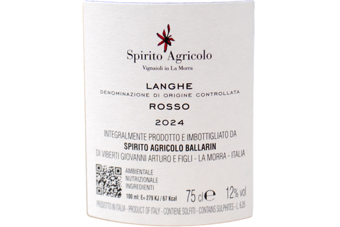 LANGHE ROSSO DOC "AMORVINCIT" 2024 - SPIRITO AGRICOLO BALLARIN