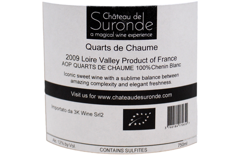 LOIRA QUARTS DE CHAUME BIO 2009 - CHATEAU DE SURONDE