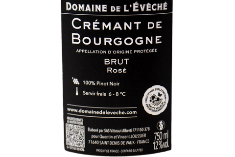 CRÉMANT DE BOURGOGNE BRUT ROSÉ - DOMAINE DE L'ÉVÊCHÉ