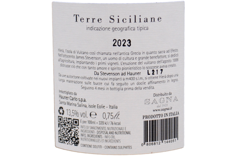 TERRE SICILIANE IGT "HIERÀ" 2023 - HAUNER