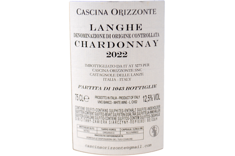 LANGHE CHARDONNAY DOC 2022 - CASCINA ORIZZONTE