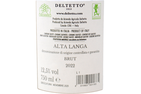 ALTA LANGA BRUT DOCG 2022 - DELTETTO