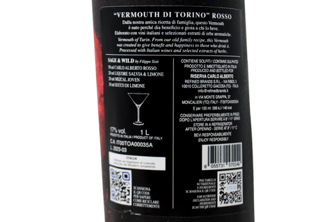 VERMOUTH DI TORINO ROSSO CARLO ALBERTO - CARLO ALBERTO