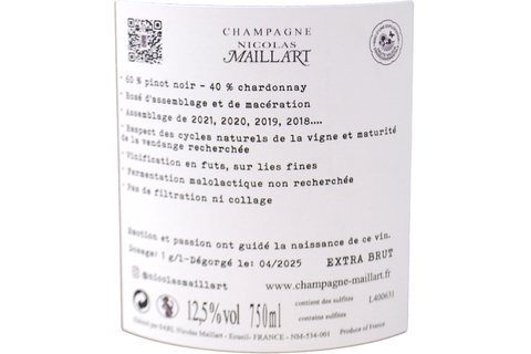 CHAMPAGNE PREMIER CRU EXTRA BRUT ROSÉ - NICOLAS MAILLART