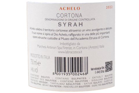 CORTONA SYRAH DOC "ACHELO" 2022 - LA BRACCESCA