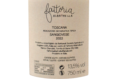 TOSCANA IGT SANGIOVESE 2022 - FATTORIA ALBATRELLA