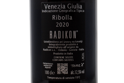 VENEZIA GIULIA IGT RIBOLLA GIALLA 2020 1 L - RADIKON