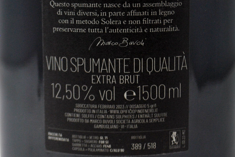 METODO CLASSICO EXTRA BRUT BLANC DE NOIRS "TRE" MAGNUM - MARCO BUVOLI