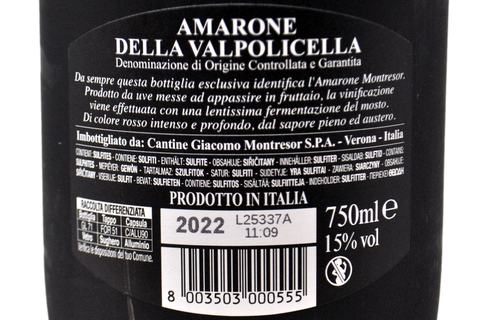 AMARONE DELLA VALPOLICELLA DOCG 2022 - MONTRESOR