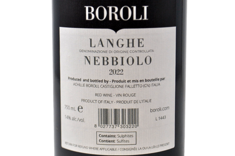 LANGHE NEBBIOLO DOC "1661" 2022 - BOROLI