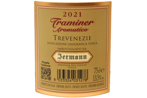 TRAMINER AROMATICO TREVENEZIE IGT 2021 - JERMAN
