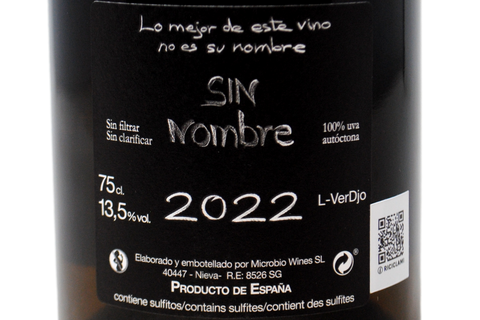 SPAGNA VINO BIANCO "SIN NOMBRE" 2022 - MICROBIO WINES