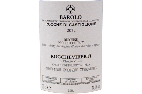 BAROLO DOCG "ROCCHE DI CASTIGLIONE" 2022 - ROCCHEVIBERTI