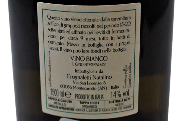 MARCHE BIANCO IGT "DI GINO" 2022 MAGNUM - FATTORIA SAN LORENZO