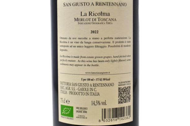TOSCANA IGT "LA RICOLMA" 2022 - SAN GIUSTO A RENTENNANO