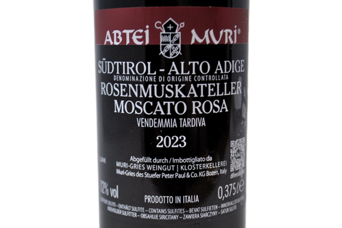 ALTO ADIGE MOSCATO ROSA DOC "ABTEI MURI" 2023 0,375 L - MURI-GRIES