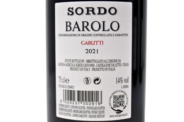 BAROLO DOCG "GABUTTI" 2021 - SORDO