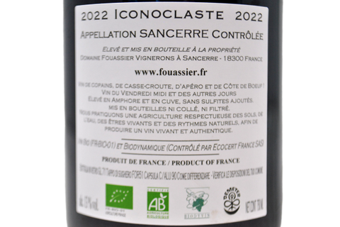 SANCERRE ROUGE "ICONOCLASTE" 2022 - DOMAINE FOUASSIER