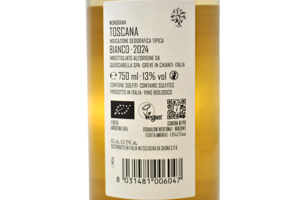 TOSCANA IGT BIANCO "MONGRANA" 2024 - AGRICOLA QUERCIABELLA