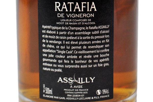 RATAFIA' 100% CHARDONNAY SOLERA 0,50 L - ASSAILLY