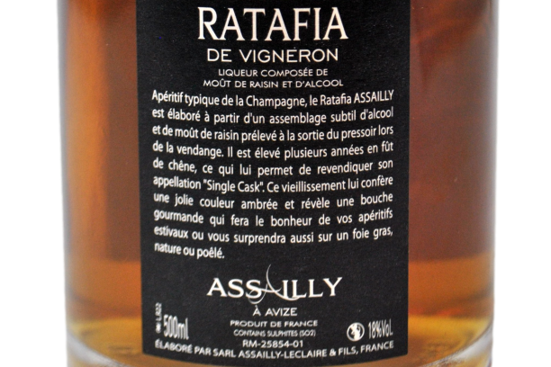 RATAFIA' 100% CHARDONNAY SOLERA 0,50 L - ASSAILLY