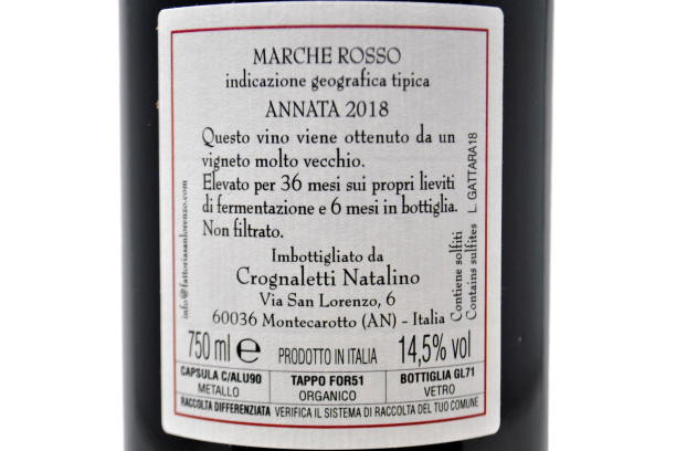MARCHE ROSSO IGT "LA GATTARA" 2018 - FATTORIA SAN LORENZO