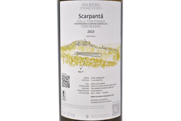 COLLI TORTONESI DOC TIMORASSO "SCARPANTÁ" 2023 - HILBERG PASQUERO