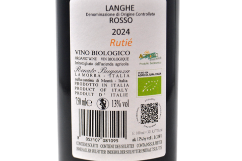LANGHE ROSSO DOC BIO "RUTIÉ" 2024 - RADICI E FILARI