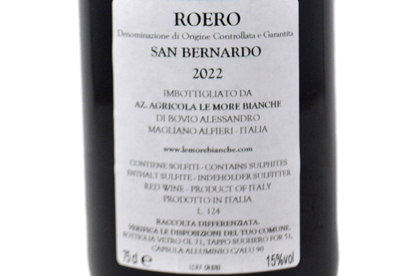 ROERO DOCG "SAN BERNARDO" 2022 - LE MORE BIANCHE