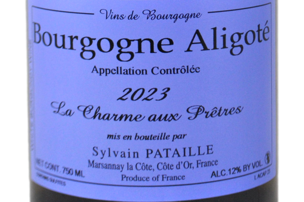BOURGOGNE ALIGOTÉ "LA CHARME AUX PRÊTRES" 2023 - SYLVAIN PATAILLE